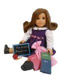 1930 Style School 6pc Set For 18 Doll Accessories For American Girl Furniture Set Includes Books Apple Pencil Chalk Bed