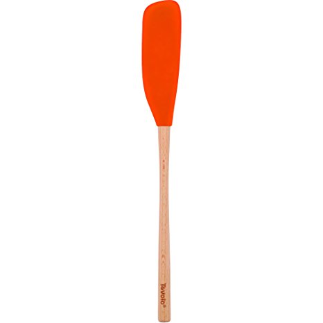 Tovolo Flex-Core Wood Handled Jar Scraper - Orange Peel