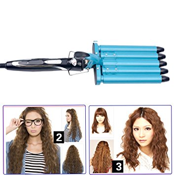 inkint Professional Hairstyle Tools-Hair Barrels Curler Titanium Curling Iron Curling Wand Ceramic Curler Hair Styler Hot Hair Curling Roller with Multiple Temperature Choices World Wide Voltage