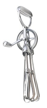 Mrs. Anderson’s Baking Vintage Egg Batter Beater, Chrome with 18/8 Stainless Steel Blades, 12-Inches