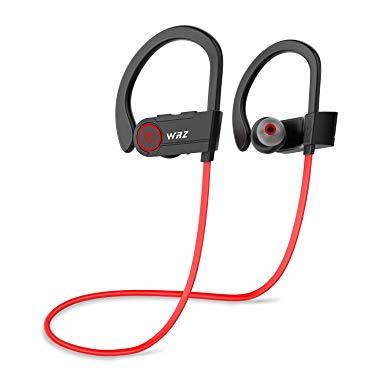 WRZ V3 Bluetooth Headphones Wireless Sport Earbuds Waterproof Running Headset with Microphone 8 Hours Play Time for Workout Gym Cordless Earphones