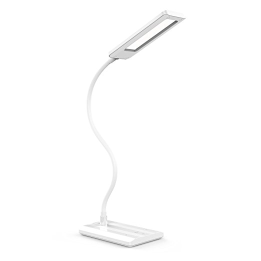 Gooseneck LED Desk Lamp, BESTEK Touch Control Table Lamp with Flexible Arm, 4 Brightness Levels-White