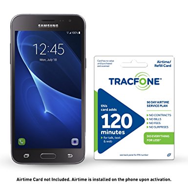 TracFone Samsung Galaxy J3 Sky 4G LTE Prepaid Smartphone with Free $30 Airtime Bundle