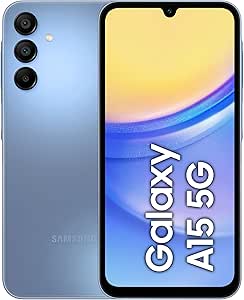 Samsung Galaxy A15 5G Factory Unlocked Android Smartphone, Fast Charging, 128GB, Blue, 3 Year Manufacturer Extended Warranty (UK Version)