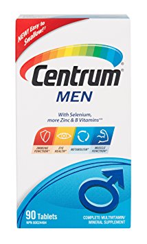 Centrum Men, Complete Multivitamin & Mineral Supplement, 90 Tablets