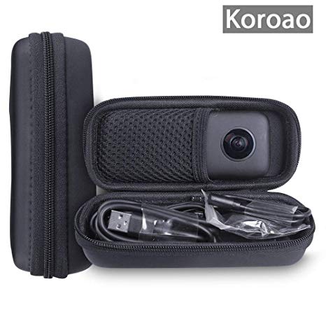 Koroao Hard Case Set for Insta360 ONE X 360 Camera Including Storage Bag and Strap Carabiner (Hard case)