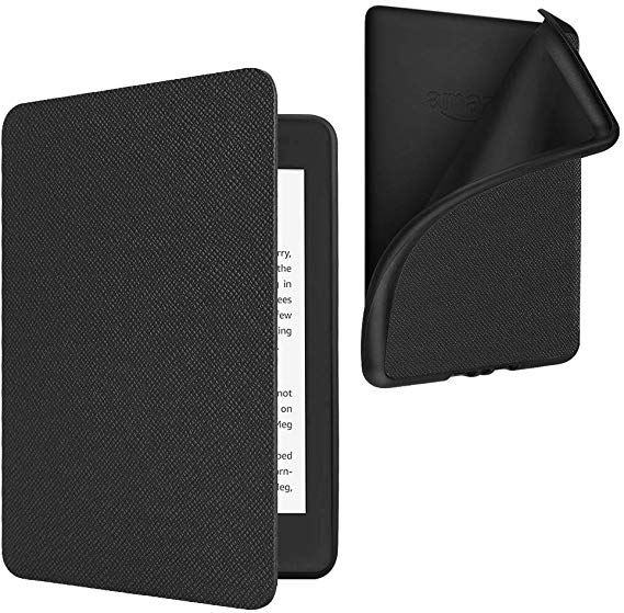 Fintie Case for All-new Kindle Paperwhite (10th Generation, 2018 Release) - Slim Lightweight Cover with Soft Flexible TPU Back Case Auto Sleep/Wake for Amazon Kindle Paperwhite E-reader, Black