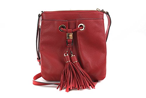 Michael Kors Camden Drawstring Red Crossbody