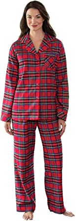 PajamaGram Womens Pajama Sets Flannel - Cozy Ladies Pajamas