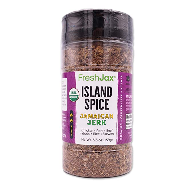 FreshJax Premium Gourmet Spices and Seasonings (Island Spice: Organic Jamaican Jerk)