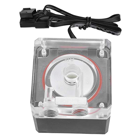 Water Cooling Pump, 800L/H PC Water Cooling Integrated Mute Water Pump Support PWM for CPU Cooling System.