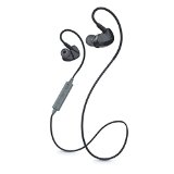 Avier XE5 Wireless Bluetooth 40 Sport Sweat-proof Earbuds with Flexible Memory Wire Around-the-Ear Hooks for Running and Workouts Built-in Microphone and 12 Hour Battery - BlackGrey - AV-BTE02-103