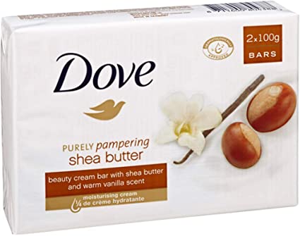 Dove Purely Pampering Shea Butter Beauty Bar, 2 x 100 g