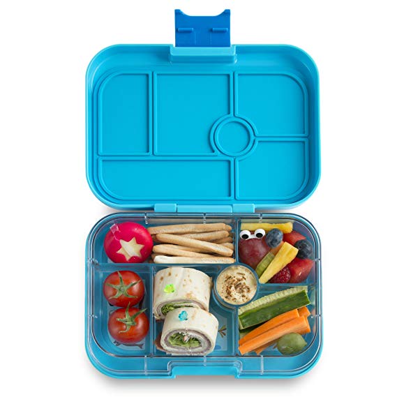 YUMBOX Original (Blue Fish) Leakproof Bento Lunch Box Container for Kids: Bento-style lunch box offers Durable, Leak-proof, On-the-go Meal and Snack Packing