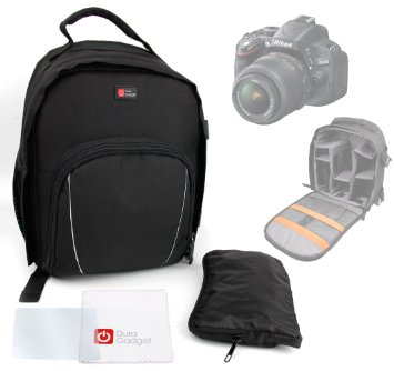 DURAGADGET Nikon Rucksack - "Photo range" Rucksack / Bag / Case for Nikon Coolpix Range Inc D750, DF, D3300, D5100, P7000, D700, P500 & P300 Digital SLR Camera   BONUS Cleaning Cloth