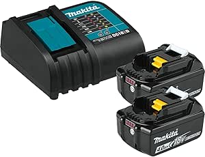 Makita BL1840BSC2 18V LXT® Lithium-Ion Battery and Charger Starter Pack (4.0Ah)