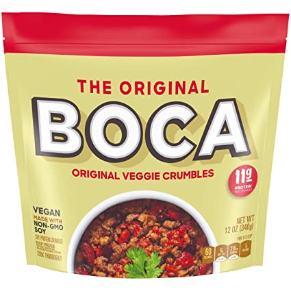 Boca Original Vegan Non GMO Frozen Veggie Crumbles