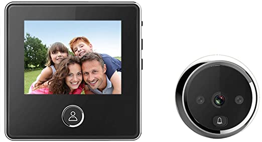digitharbor 3.5 inches TFT LCD Screen Digital Door Peephole viewer Camera Night Vision Wide Angle Video Record Photo Shooting, 3.5" Door viewer Doorbell Security Camera Cam