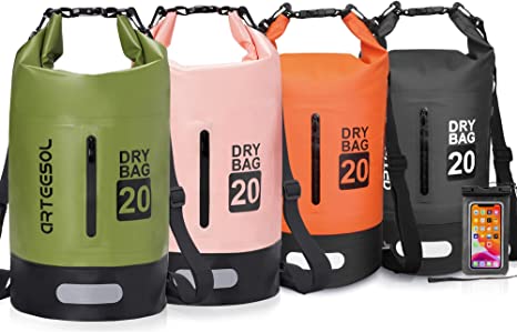 Dry Bag - 5L 10L 20L 30L Waterproof trockener Beutel/Sack wasserdichte Tasche mit Langem justierbarem Bügel für Kayaking Boots-Ausflug Kanu/Fischen/Rafting/Schwimmen/Snowboarding