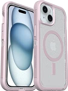 OtterBox iPhone 15, iPhone 14, and iPhone 13 Defender Series XT Case with MagSafe, Screenless, Rugged - Non-Retail Packaging - Clear/Stardust/Pink