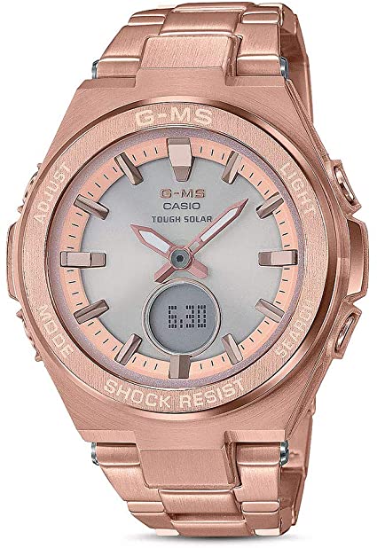 Casio Baby G Grey Dial Stainless Steel Ladies Watch MSG-S200DG-4A