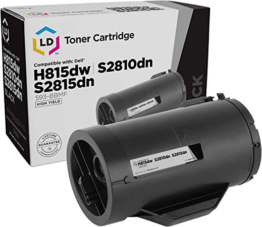 LD Products Compatible Toner Cartridge Replacement for Dell 593-BBMF 47GMH High Yield (Black) for use in Dell Laser: H815dw, S2810dn & S2815dn