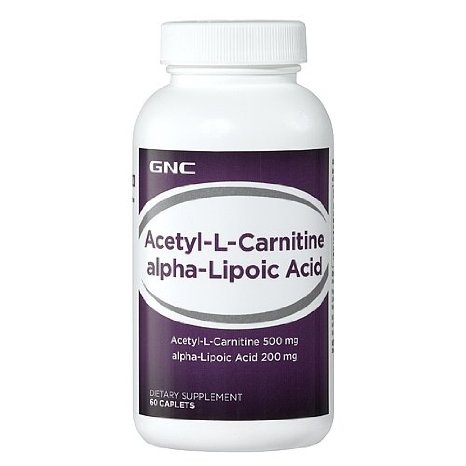 GNC Acetyl-L-Carnitine alpha-Lipoic Acid 60 Caplets