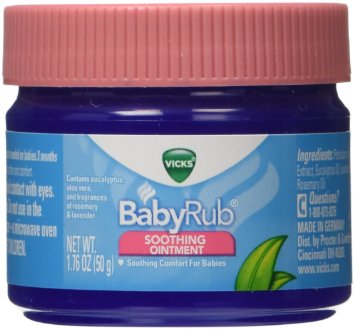 Vicks BabyRub Soothing Chest Neck and Back Ointment 176 Oz