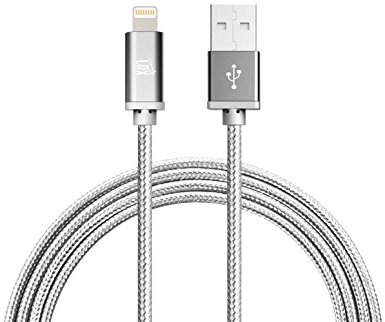 LAX Apple Certified [1 Year Warranty] iPhone Lightning Cable (4 FT Long) for iPhone 5 5S 6 6s 6S iPad Air iPad mini (Gray)