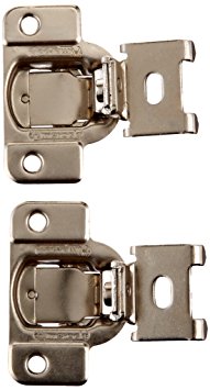 Amerock BP2811J23-14 1/2-Inch Overlay 2-Way Adjustable Concealed Matrix Blum Hinges, Nickel, 1 pair