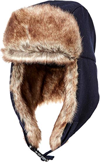 Amazon Essentials Men's Trapper Hat with Faux Fur