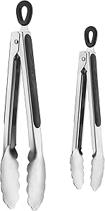 Cuisinart 2pc Tong Set - 7" & 9" Stainless Steel Tips, CTG-00-2TNG