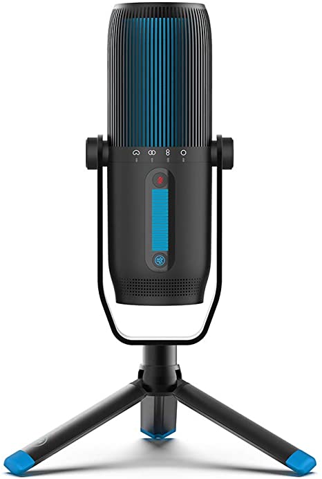 JLab Audio Talk Pro USB Microphone | USB-C Output | Cardioid, Omnidirectional, Stereo, Bidirectional | 192k Sample Rate | 20Hz-20kHz Frequency Response | Volume, Gain Control, Quick Mute | Plug & Play