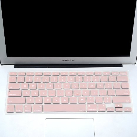 Mosiso - Keyboard Cover Silicone Skin for MacBook Air 13" and MacBook Pro 13" 15" 17" (with or w/out Retina Display) iMac - Rose Quartz (Baby Pink)