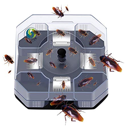 Henslow Patent Latest Invention Intelligent and Effective Cockroach Trap Capture All Kinds of Roaches Non-Toxic and Eco-Friendly.