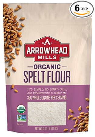 Arrowhead Mills Organic Spelt Flour, 22 Ounce (Pack of 6)