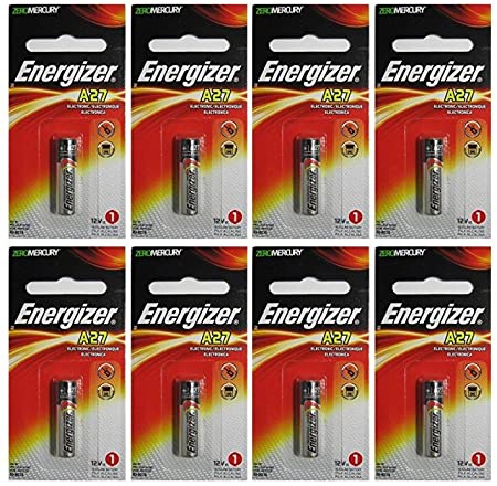 Energizer A27 Alkaline Battery X 8 Batteries