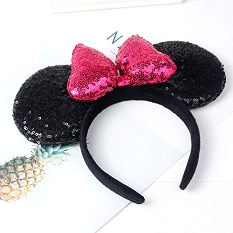 Mouse Ears Headbands Butterfly Glitter Hairband…