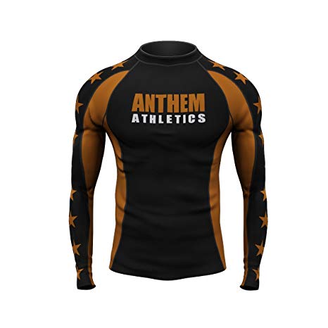 Anthem Athletics Midnight Ranked Competition Rash Guard Compression Shirt - BJJ (IBJJF Approved) & MMA