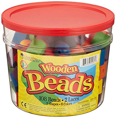 Learning Resources Beads in a Bucket Set of 108