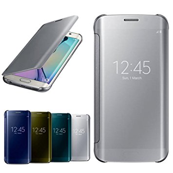 Samsung Clear View Cover for Galaxy S6 Edge (Silver)