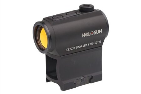 HOLOSUN HS403A Micro Red Dot Sight (2 MOA) with AR Riser