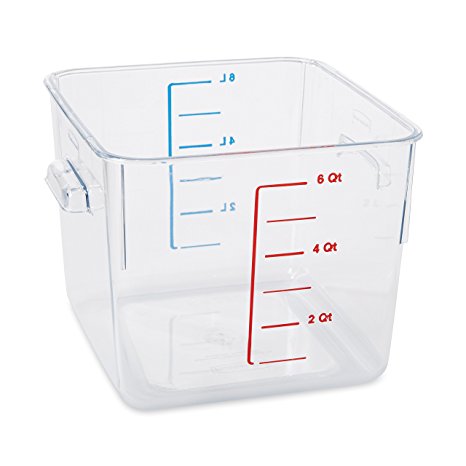 Rubbermaid Commercial  Space-Saving Container, 6-Quart Capacity (FG630600CLR)