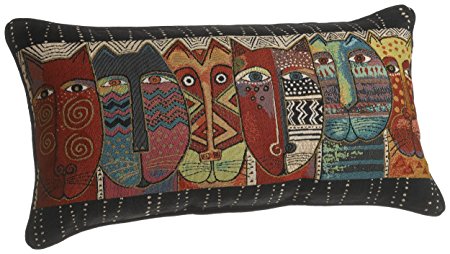 Laurel Burch 13-inch by 24-inch Wild Cats Oblong Pillow