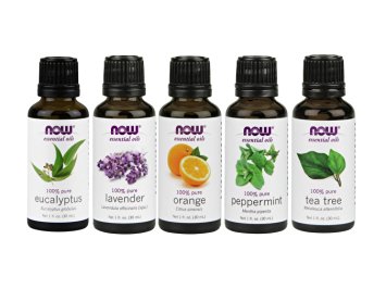 Now Foods Essential Oils 5-Pack Variety Sampler - 1oz each