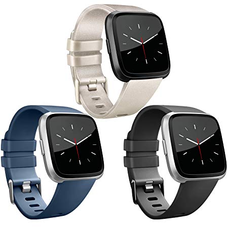 Vancle Band Compatible with Fitbit Versa Bands & Fitbit Versa Lite SE Bands, Classic Accessories Replacement Wristbands for Fitbit Versa Smartwatch