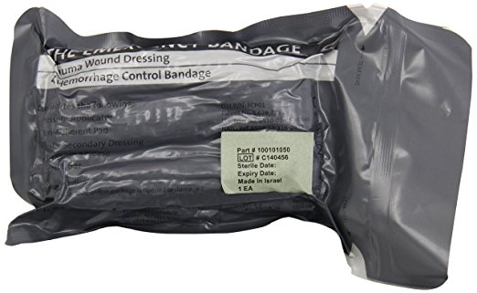 Ever Ready First Aid Israeli Bandage Battle Dressing First Aid Compression Bandage, 4 Ounce