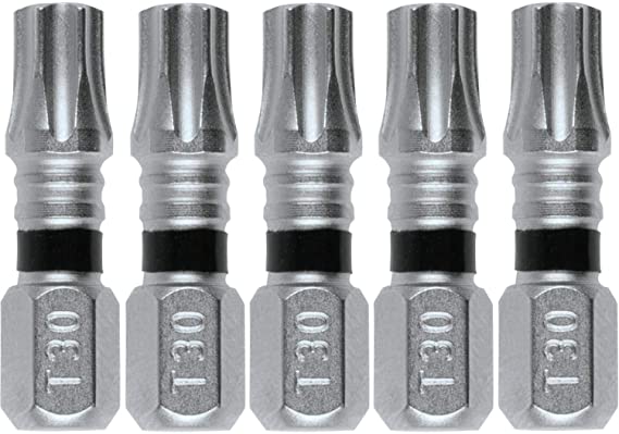 Makita E-00658 Impact XPS T30 Torx 1" Insert Bit, 5/pk