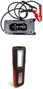 Schumacher Electric SL1654 Rugged Lithium Portable Power Pack a 2250A Jump Starter–10.0L Gas|8.0L Diesel –   SL235R Rechargeable Work Light wTorch -180° Adjustable Base –Dimmer Switch –Ultra-Bright