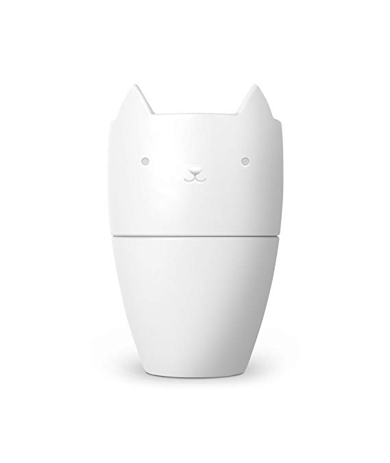 Fred 5229133 Purr Over Cat-Style Porcelain Pour Over Coffee Brewer, White